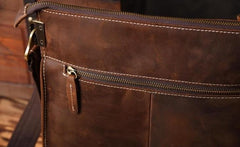 Cool Leather Mens Shoulder Bag Messenger Bag Chest Bag for men - imessengerbags
