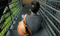 Cool Brown Leather Mens Backpacks Travel Backpacks Laptop Backpack for men