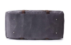 Mens Waxed Canvas Weekender Bags Canvas Travel Bag Canvas Overnight Bag for Men - imessengerbags