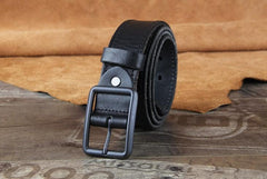 Genuine Leather Punk Rock Biker Trucker Mens Belt Men Black Coffee Belt for Men