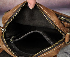 Cool Mens Leather Side Bag Belt Pouch Holster Belt Case Waist Pouch for Men
