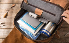 Cool Brown Mens Leather Backpacks Travel Backpacks Laptop Backpack for men