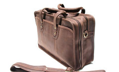 Vintage Leather Mens Large Travel Bags Handbags Shoulder Bags for men