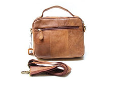 Cool Leather Mens Small Messengers Bag Shoulder Bags for Men