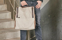 Mens Canvas Gray Cool Courier bag Messenger Bag Canvas Side Bag for Men