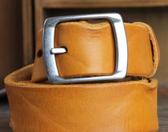 Genuine Leather Punk Rock Biker Trucker Mens Belt Men Black Coffee Belt for Men - imessengerbags