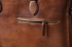Genuine Leather Mens Cool Messenger Bag Briefcase Work Bag Business Bag for men - imessengerbags