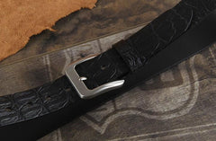 Genuine Leather Punk Rock Biker Trucker Mens Belt Men Black Coffee Belt for Men