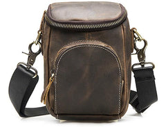 Leather Mens Cell Phone Holster Belt Pouch Mens Side Bag Shoulder Bag for Men