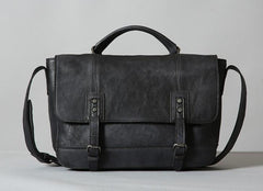 Handmade Leather Mens Cool Shoulder Bag Messenger Bag Chest Bag Bike Bag Cycling Bag for men - imessengerbags
