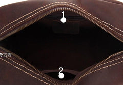 Cool Leather Mens Zipper Wristlet Bag Vintage Clutch Zipper Bags for Men