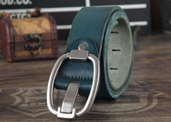 Genuine Leather Punk Rock Biker Trucker Mens Belt Men Black Coffee Belt for Men - imessengerbags