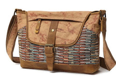 Mens Canvas Rustic Side Bag Messenger Bag Camera Courier Bag Shoulder Bag for Men