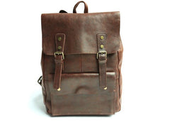 Cool Leather Mens Backpacks Travel Backpack Vintage Laptop Backpack for men