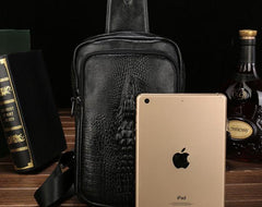 Cool Leather Mens Sling Bag Sling Shoulder Bag Sling Backpacks Chest Bag for men - imessengerbags