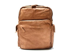 Leather Brown Mens Backpacks Cool Travel Backpack Laptop Backpack for men
