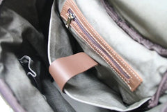 Mens Leather Barrel Backpack Cool Travel Bag Weekender Bag for men - imessengerbags