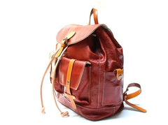 Cool Handmade Leather Mens Backpack Travel Backpacks Laptop Backpack for men