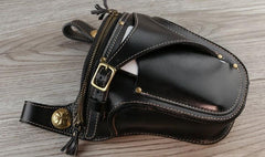 Leather Belt Pouch Mens Small Cases Waist Bag Hip Pack Belt Bag Fanny Pack Bumbag for Men - imessengerbags