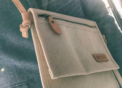 Mens Canvas Slim Cool Messenger Bag Side Bag Canvas Shoulder Bag for Men