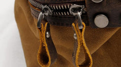 Mens Waxed Large Canvas Weekender Bag Canvas Travel Bag Canvas Overnight Bag for Men - imessengerbags