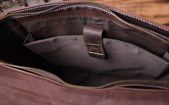 Handmade Leather Mens Cool Backpack Messenger Bag Briefcase Work Bag Business Bag for men - imessengerbags