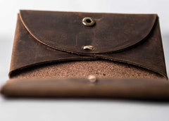 Leather Men Card Holder Wallet Change Bifold Small Wallet for Men