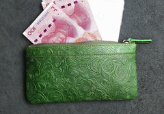 Handmade Leather Mens Cool Zipper Phone Travel Long Wallet Holder Slim Clutch Wallets for Men - imessengerbags