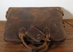 Handmade Leather Mens Cool Business Bag Briefcase Work Bag Laptop Bag for men - imessengerbags