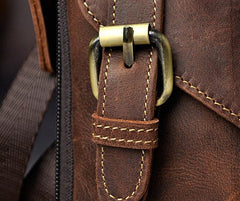 Mens Leather Small Side Bag COURIER BAGs Waist Pouch Holster Belt Case Belt Pouch for Men - imessengerbags