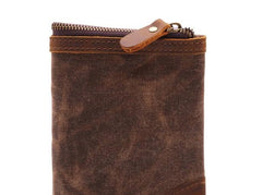 Mens Canvas Small Wallet for men Bifold Cool Men billfold Small Wallet - imessengerbags