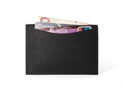 Leather Mens Front Pocket Wallet Small Card Wallet Change Wallets for Men - imessengerbags