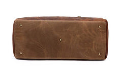 Mens Waxed Canvas Leather Weekender Bag Canvas Large Travel Bag for Men - imessengerbags