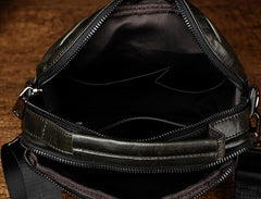 Small Leather Mens SIDE BAGs COURIER BAG Messenger Bag Shoulder Bag for Men