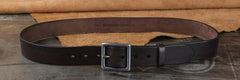 Genuine Leather Punk Rock Biker Trucker Mens Belt Men Black Coffee Belt for Men