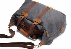 Mens Waxed Canvas Weekender Bag Canvas Travel Bag Shoulder Bag for Men
