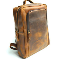 Vintage Leather Mens Backpacks Travel Backpack Laptop Backpack for men - imessengerbags