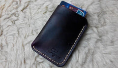Mens Leather Slim Front Pocket Wallets Leather Cards Wallet for Men - imessengerbags