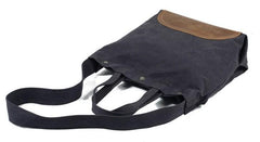 Mens Waxed Canvas Tote Purse Handbags Canvas Shoulder Bag for Men - imessengerbags