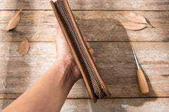 Cool Canvas Leather Mens Bifold Long Wallet Zipper Long Wallet for Men - imessengerbags