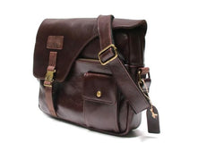 Cool Leather Mens Large Messenger Bags Shoulder Bag for men