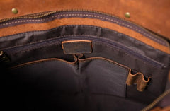 Genuine Leather Mens Cool Messenger Bag Briefcase Work Bag Business Bag for men - imessengerbags