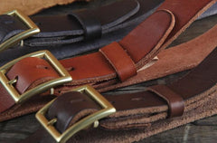 Genuine Leather Punk Rock Biker Trucker Mens Belt Men Black Coffee Belt for Men - imessengerbags
