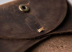 Leather Men Card Holder Wallet Change Bifold Small Wallet for Men