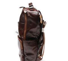 Vintage Leather Mens Backpack Travel Backpack School Backpacks for men