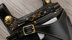 Leather Belt Pouch Mens Small Cases Waist Bag Hip Pack Belt Bag Fanny Pack Bumbag for Men - imessengerbags