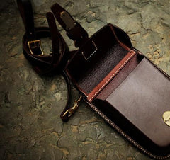Leather Belt Pouch Mens Small Cases Waist Bag Hip Pack Belt Bag Fanny Pack Bumbag for Men - imessengerbags