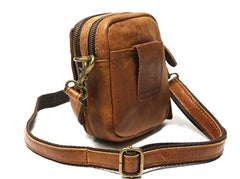 Cool Leather Belt Pouch Mens Waist Bag Shoulder Bag for Men