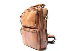 Cool Leather Mens Small Handbags Messenger Bags Shoulder Bag for men