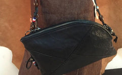Genuine Leather Braided Mens Clutch Cool Slim Shoulder Bag Zipper Clutch Wristlet Wallet for Men - imessengerbags